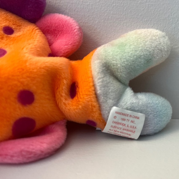 NWT Ty Set of 7 Sea Creatures Beanie Babies/ Teenie Beanies - Picture 3 of 12